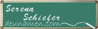 Serena Schiefer Visitenkarte